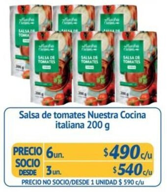 Alvi Salsa de tomates Nuestra Cocina italiana 200 g x 6 un. oferta