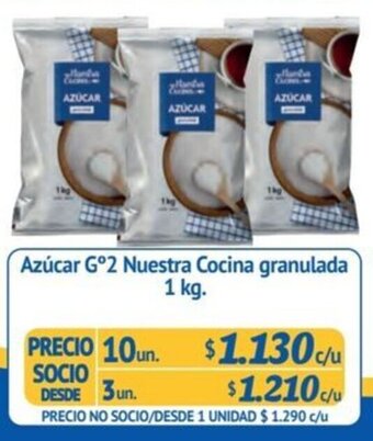 Alvi Azúcar Gº2 Nuestra Cocina granulada 1 kg. x 10 un. oferta