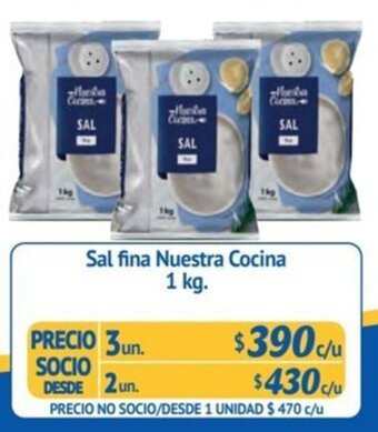 Alvi Sal fina Nuestra Cocina 1 kg. x 3 un. oferta