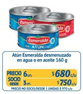 Alvi Atún Esmeralda desmenuzado en agua o en aceite 160 g x 6 un. oferta