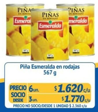 Alvi Piña Esmeralda en rodajas 567 g x 6 un. oferta