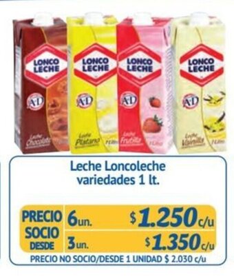 Alvi Leche Lonco Leche variedades 1 lt. oferta