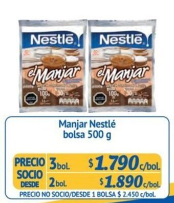 Alvi Manjar Nestlé bolsa 500 g x 3 bol. oferta