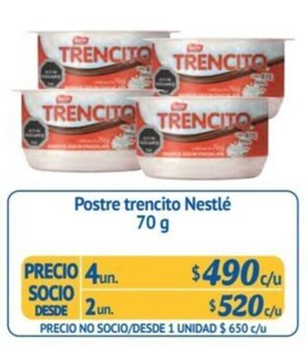 Alvi Postre trencito Nestlé 70 g x 4 un. oferta