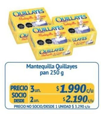 Alvi Mantequilla Quillayes pan 250 g x 3 un. oferta