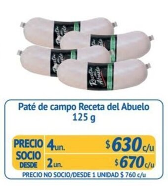 Alvi Paté de campo Receta del Abuelo 125 g x 4 un. oferta