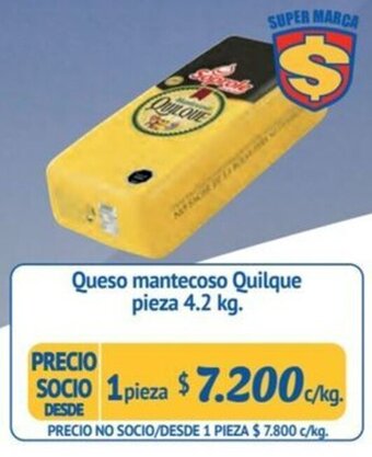 Alvi Queso mantecoso Quilque pieza 4.2 kg. oferta