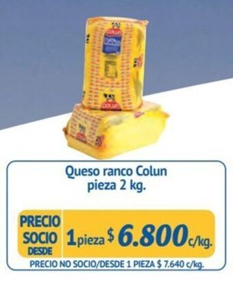 Alvi Queso ranco Colun pieza 2 kg. oferta