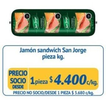 Alvi Jamón sandwich San Jorge pieza kg. oferta