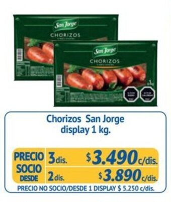 Alvi Chorizos San Jorge display 1 kg. x 3 dis. oferta