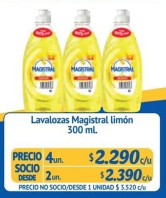 Alvi Lavalozas Magistral limón 300 ml. x 4 un. oferta