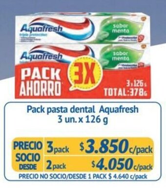 Alvi Pack pasta dental Aquafresh 3 un. x 126 g x 3 pack oferta