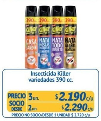 Alvi Insecticida Killer variedades 390 cc. x 3 un. oferta