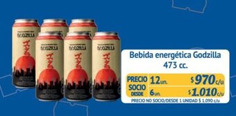 Alvi Bebida energética Godzilla 473 cc. x 12 un. oferta