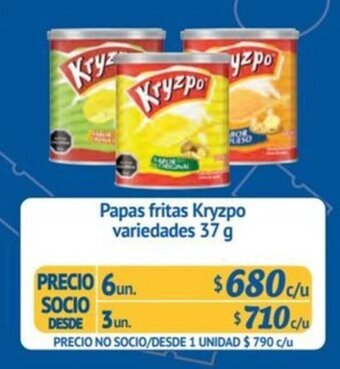 Alvi Papas fritas Kryzpo variedades 37 g x 6 un. oferta