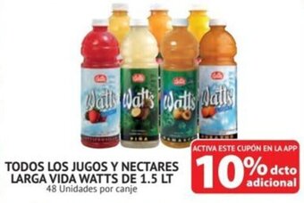 Alvi TODOS LOS JUGOS Y NECTARES LARGA VIDA WATTS DE 1.5 LT oferta