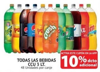 Alvi TODAS LAS BEBIDAS CCU 3 LT. oferta
