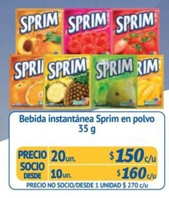 Alvi Bebida instantánea Sprim en polvo 35 g x 20 un. oferta