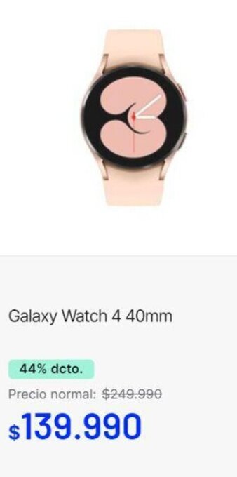 Entel Galaxy Watch 4 40mm oferta