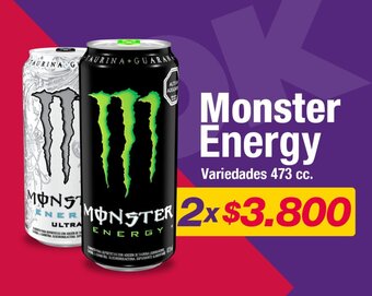 OK Market Monster Energy Variedades 473 cc. x 2 oferta