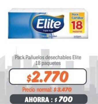 Mayorista 10 Pack Pañuelos desechables Elite 18 paquetes oferta