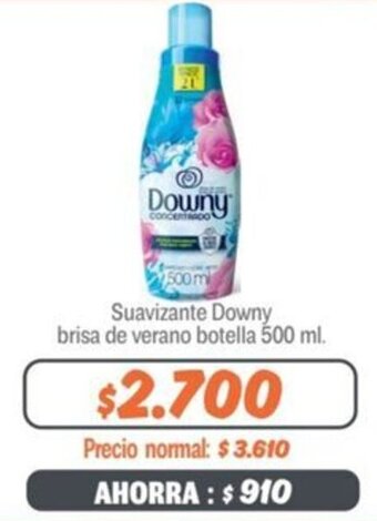 Mayorista 10 Suavizante Downy brisa de verano botella 500 ml. oferta