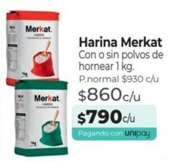 Mayorista 10 Harina Merkat Con o sin polvos de hornear 1 kg. oferta