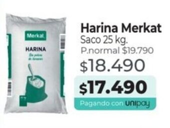 Mayorista 10 Harina Merkat Saco 25 kg. oferta