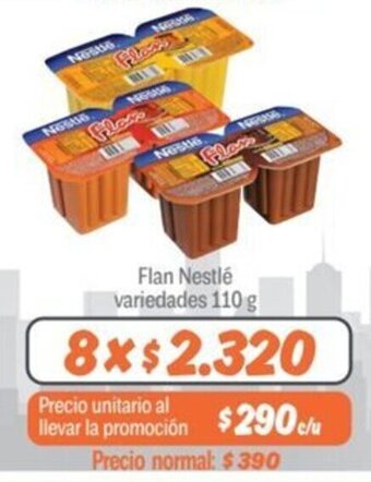 Mayorista 10 Flan Nestlé variedades 110 g x 8 oferta