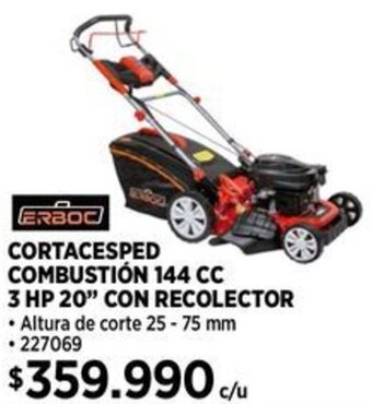 Construmart CORTACESPED COMBUSTIÓN 144 CC 3 HP 20" CON RECOLECTOR oferta