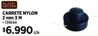 Construmart BLACK+ DECKER CARRETE NYLON 2 mm 3 M oferta