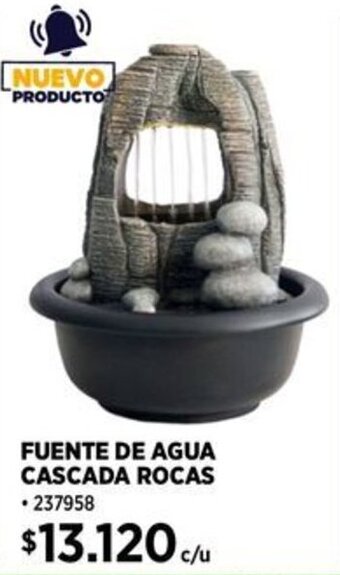 Construmart FUENTE DE AGUA CASCADA ROCAS oferta