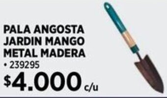 Construmart PALA ANGOSTA JARDIN MANGO METAL MADERA oferta