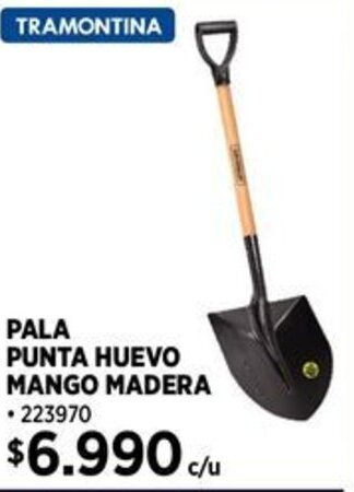 Construmart TRAMONTINA PALA PUNTA HUEVO MANGO MADERA oferta