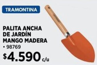 TRAMONTINA PALITA ANCHA DE JARDÍN MANGO MADERA