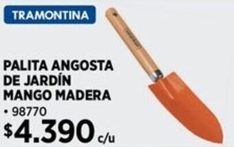 Construmart TRAMONTINA PALITA ANGOSTA DE JARDÍN MANGO MADERA oferta