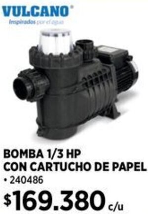Construmart BOMBA 1/3 HP CON CARTUCHO DE PAPEL oferta