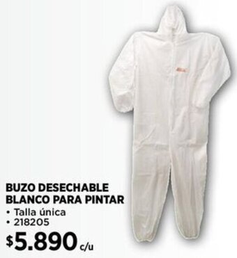 Buzo desechable blanco discount easy