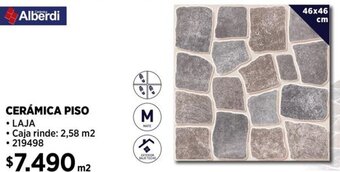 Construmart Alberdi CERÁMICA PISO 46x46cm oferta