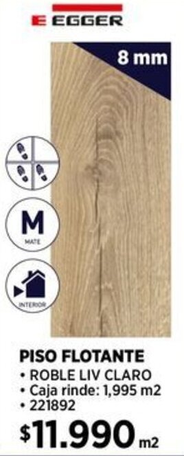Construmart EGGER PISO FLOTANTE 8mm oferta