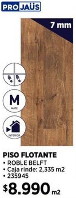 Construmart PISO FLOTANTE 7mm oferta