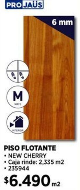 Construmart PISO FLOTANTE 6mm oferta