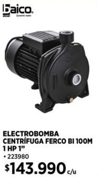 Construmart baico ELECTROBOMBA CENTRÍFUGA FERCO BI 100M 1 HP 1" oferta