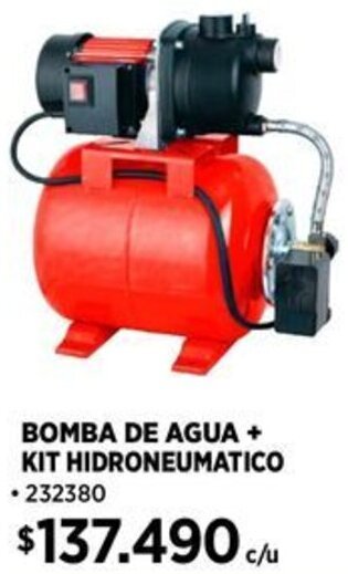 Construmart BOMBA DE AGUA + KIT HIDRONEUMATICO oferta