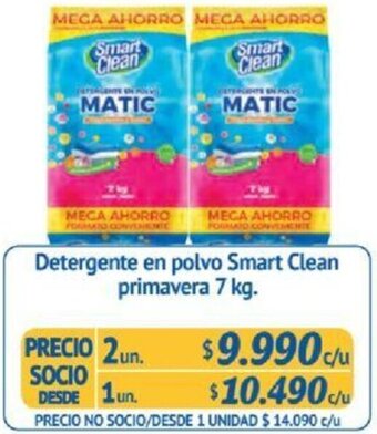 Alvi Detergente en polvo Smart Clean primavera 2un x 7kg oferta