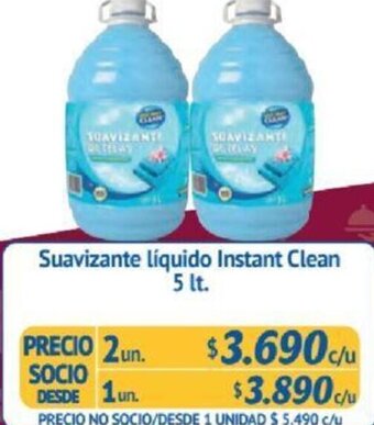 Alvi Suavizante líquido Instant Clean 2un x 5lt oferta