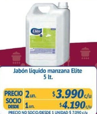 Alvi Jabón líquido manzana Elite 1un x 5lt oferta