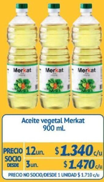 Alvi Aceite vegetal Merkat 3un x 900ml oferta