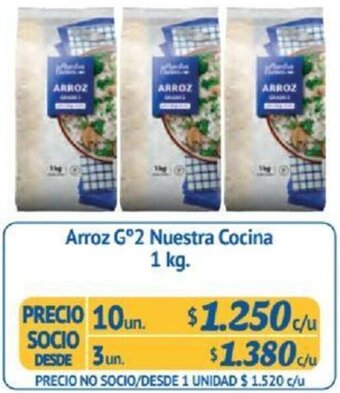 Alvi Arroz G°2 Nuestra Cocina 3un x 1 kg oferta