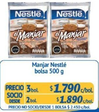 Alvi Manjar Nestlé bolsa 2bol x 500g oferta